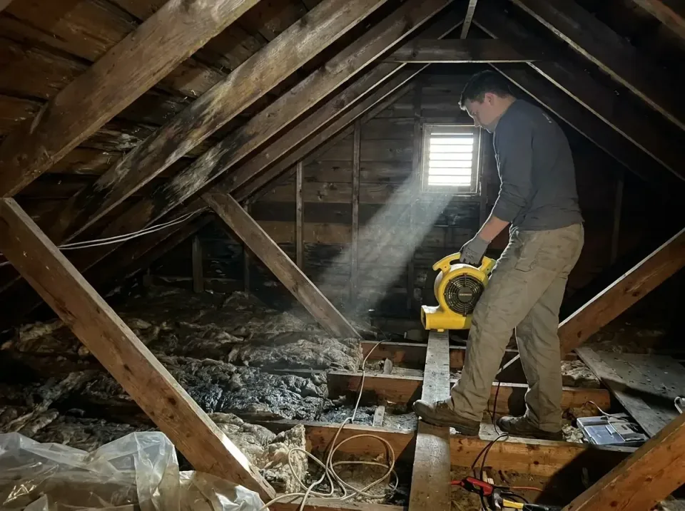 attic-water-damage-drying-proc-007 — frequently asked questions, Emergency Water Extraction & 24/7 Flood Response in Lemoore…